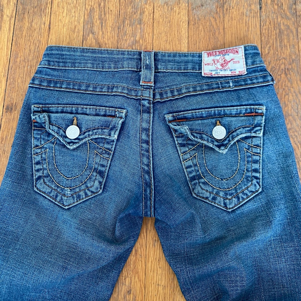 Vintage True Religion Low Rise Flare Joey Jeans